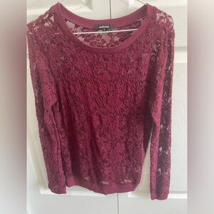 Ambiance sheer flower design shirt